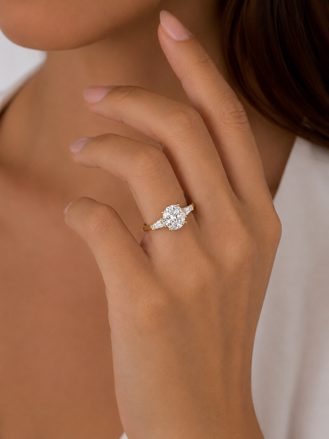 Rosalie 3CT Round Lab Diamond Ring