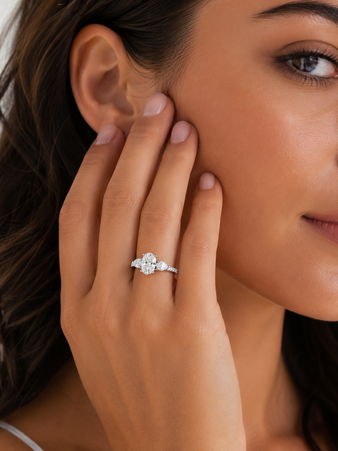 Aurielle 1.6CT Oval Lab Diamond Ring