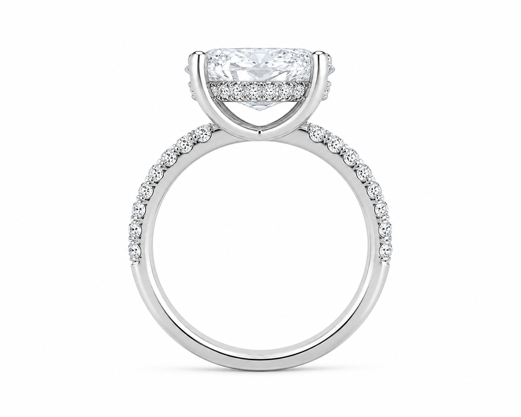 3.30 TCW Oval Diamond Ring
