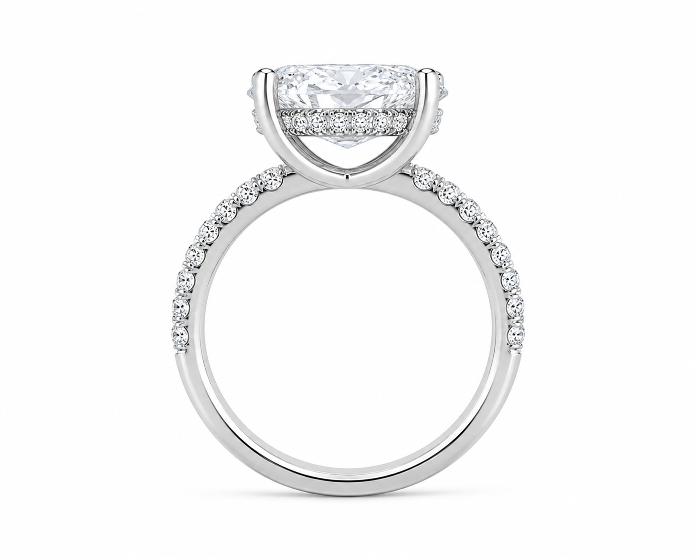 3.30 TCW Oval Diamond Ring