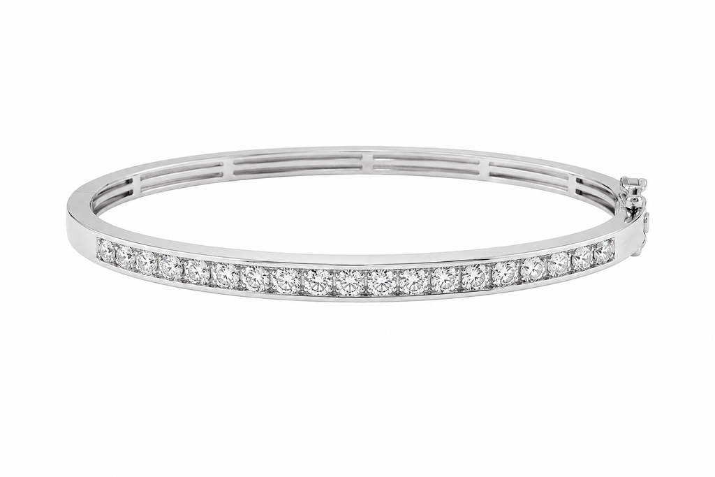 3ct Lab Diamond Bangle Bracelet