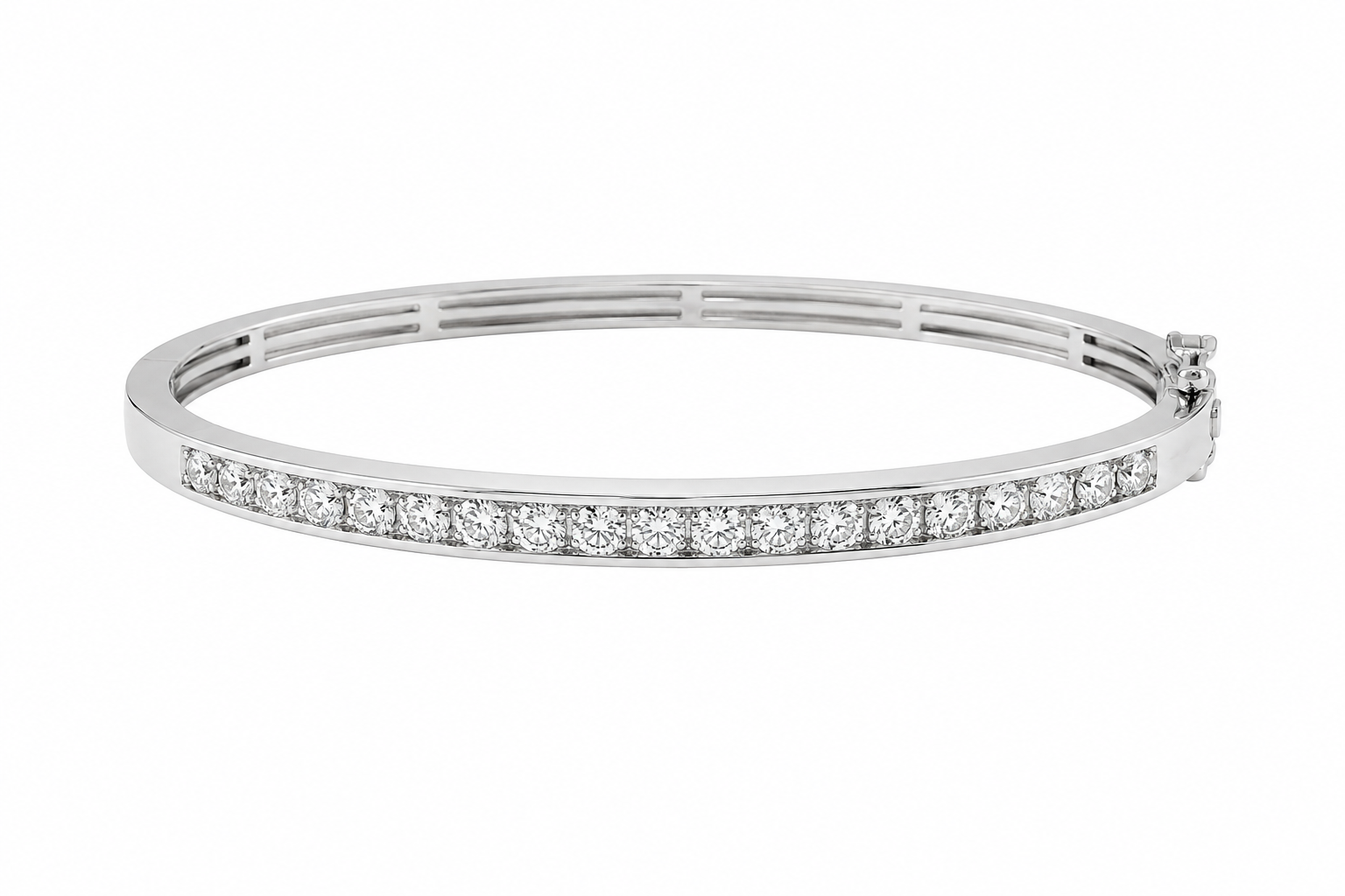 3ct Lab Diamond Bangle Bracelet