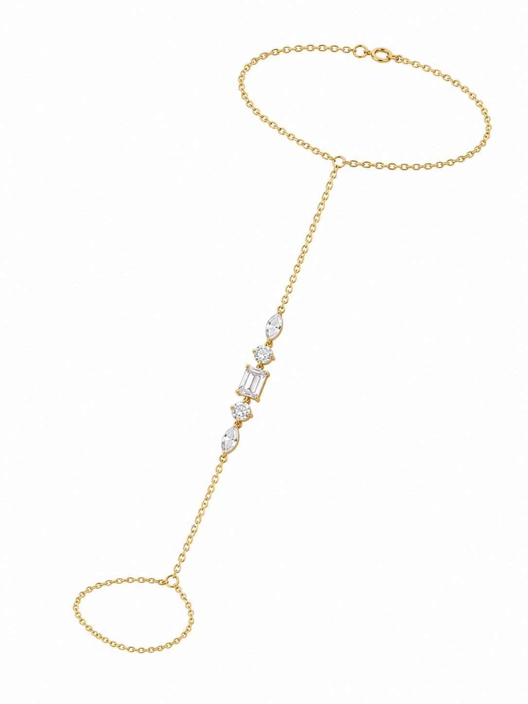 Diamond Hand Chain Bracelet – 1.16ct Lab Diamonds