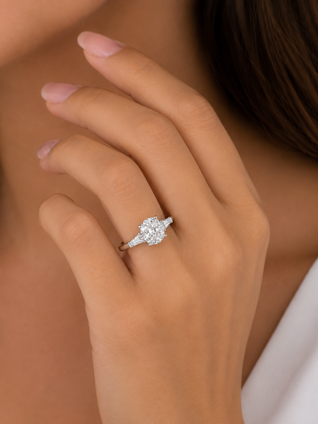 Rosalie 3CT Round Lab Diamond Ring