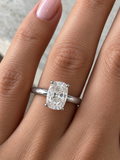 3.00 CT Cushion Solitaire Diamond Ring
