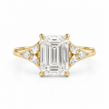 The Plaza – 3 CT Emerald Cut Lab Diamond Ring