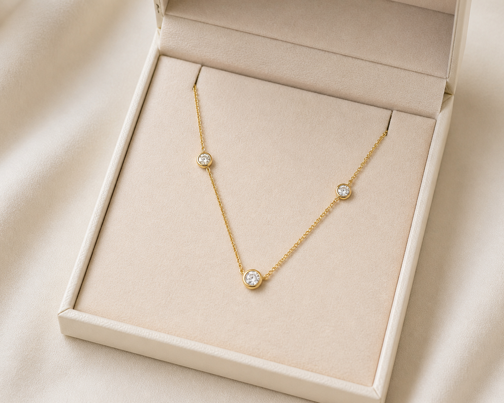 Round Lab Diamond Necklace – 1.07ct | IGI Certified