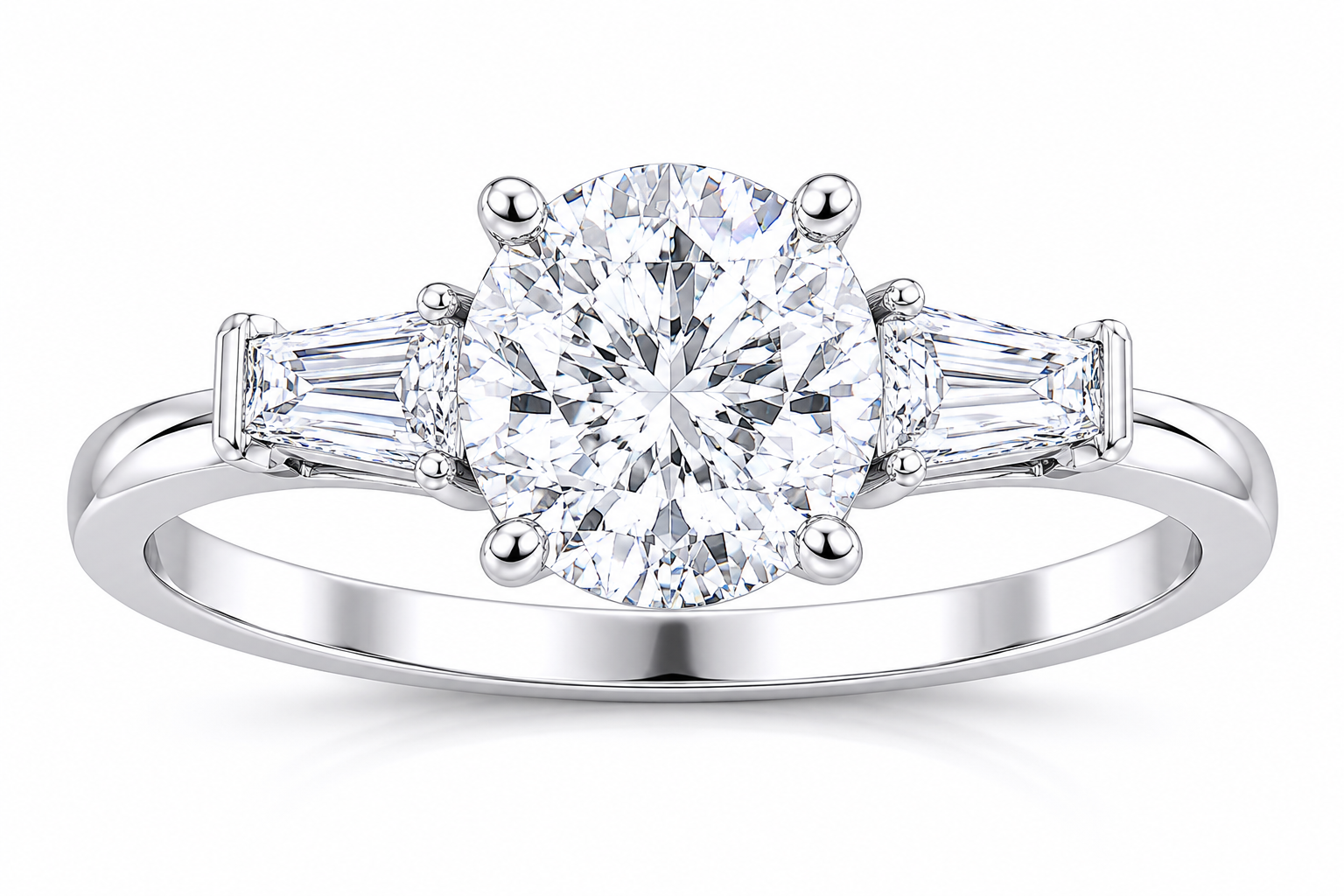 Rosalie 3CT Round Lab Diamond Ring