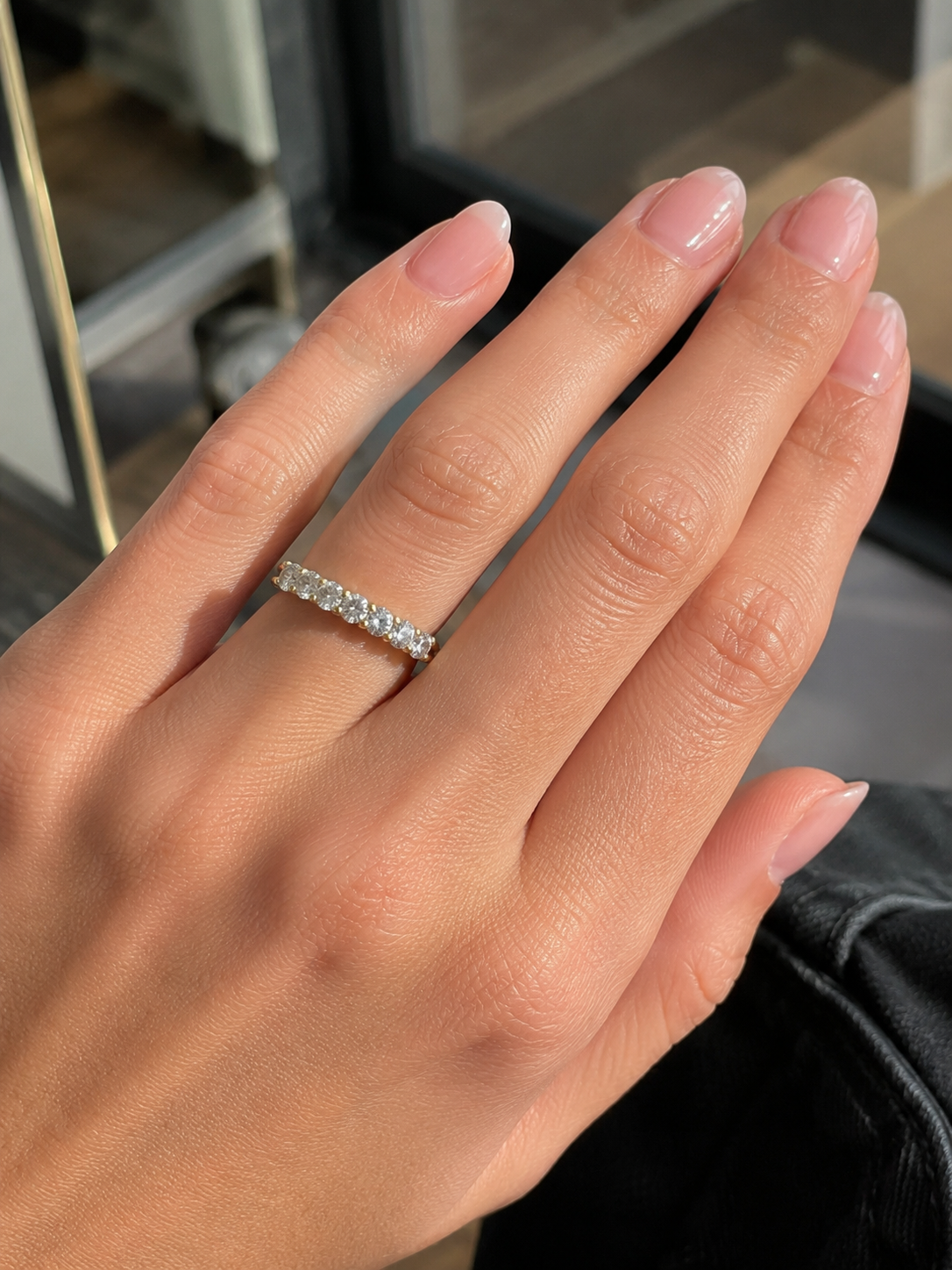 Seven Stone Lab Diamond Ring – 1ct Total | 14K Gold | IGI Certified