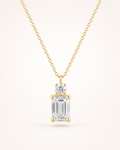 Emerald Cut Lab Diamond Pendant Necklace – 1.07ct