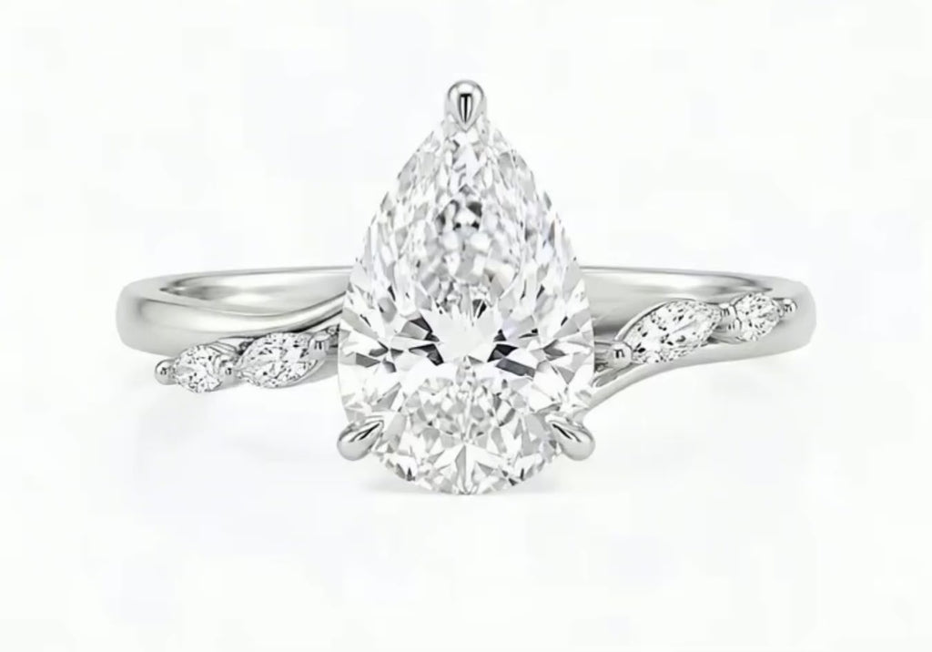 The Florence – 2 CT Pear Lab Diamond Ring