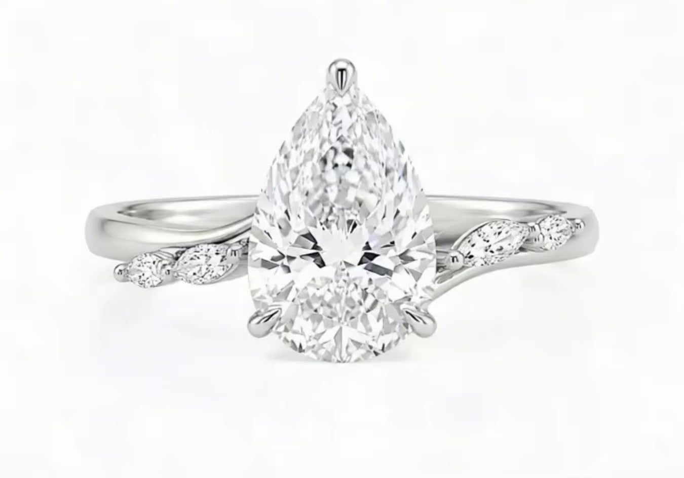 The Florence – 2 CT Pear Lab Diamond Ring